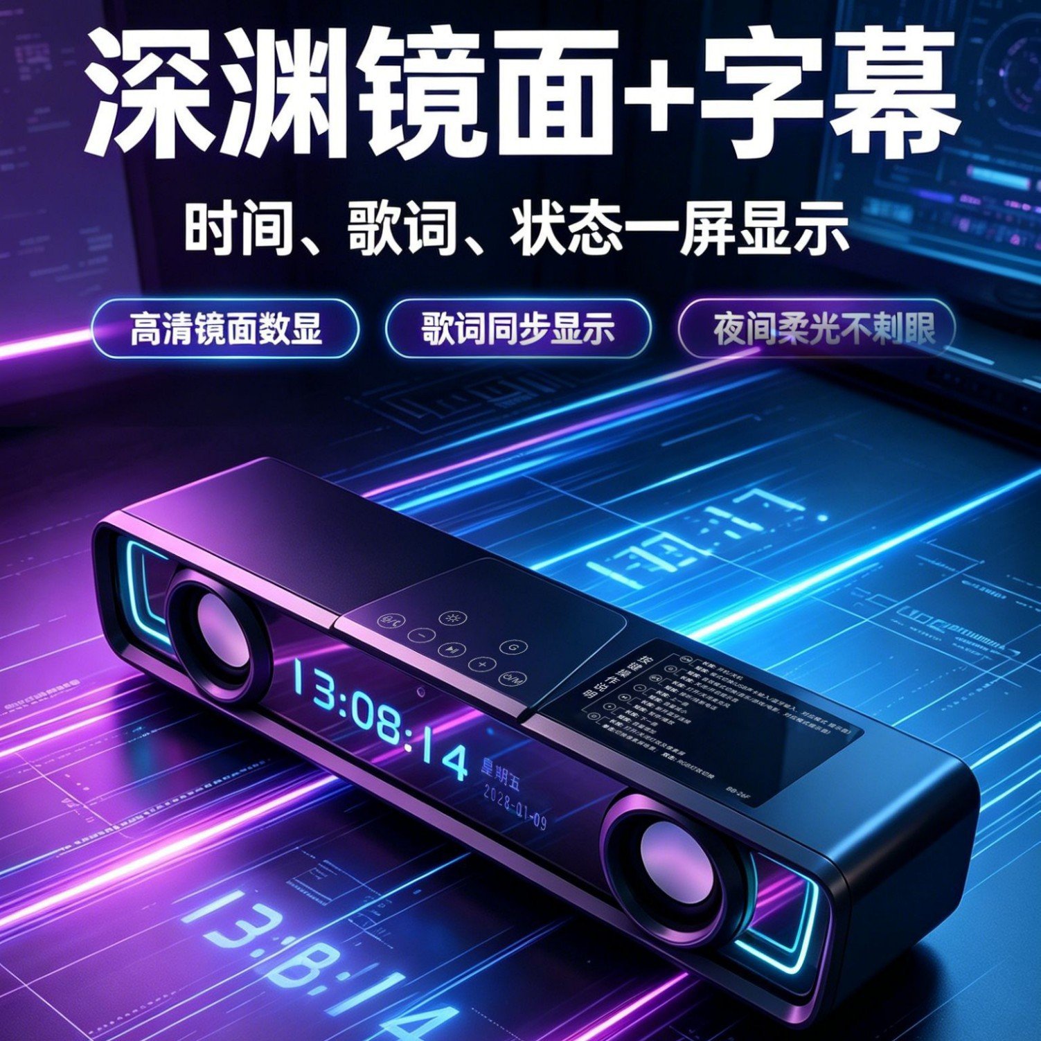 镜面屏蓝牙音箱 产品图片 3